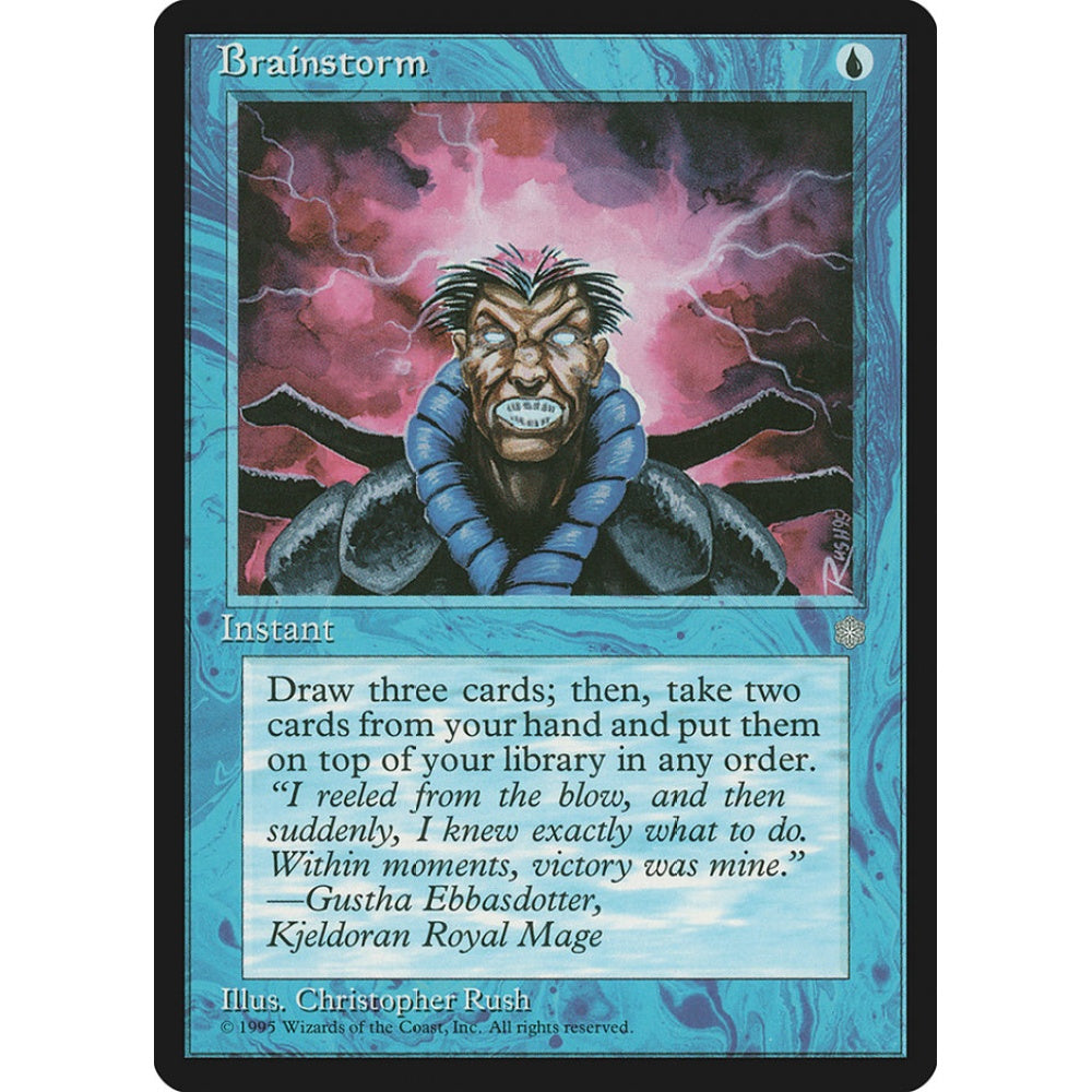Brainstorm common 61 Magic the Gathering Ice Age