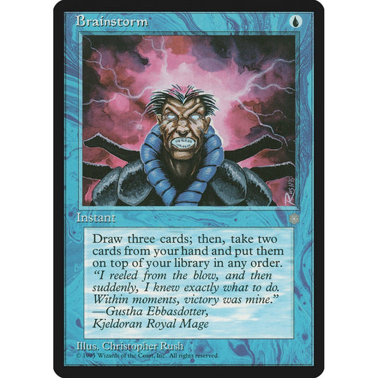 Brainstorm common 61 Magic the Gathering Ice Age