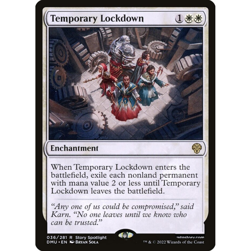 Temporary Lockdown rare 36 Magic the Gathering Dominaria United