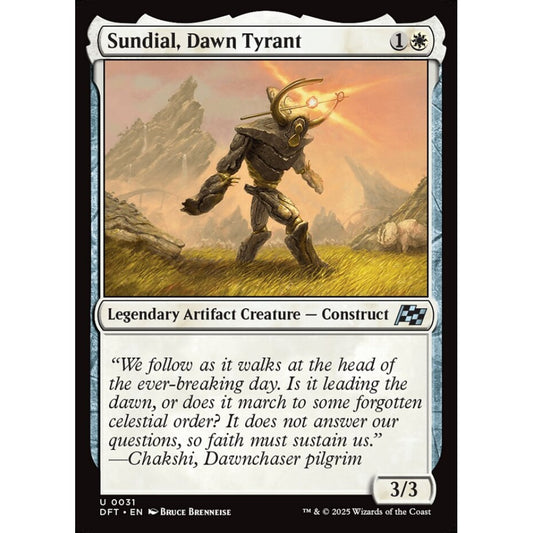 Sundial, Dawn Tyrant, 31, uncommon, Magic: The Gathering, Aetherdrift