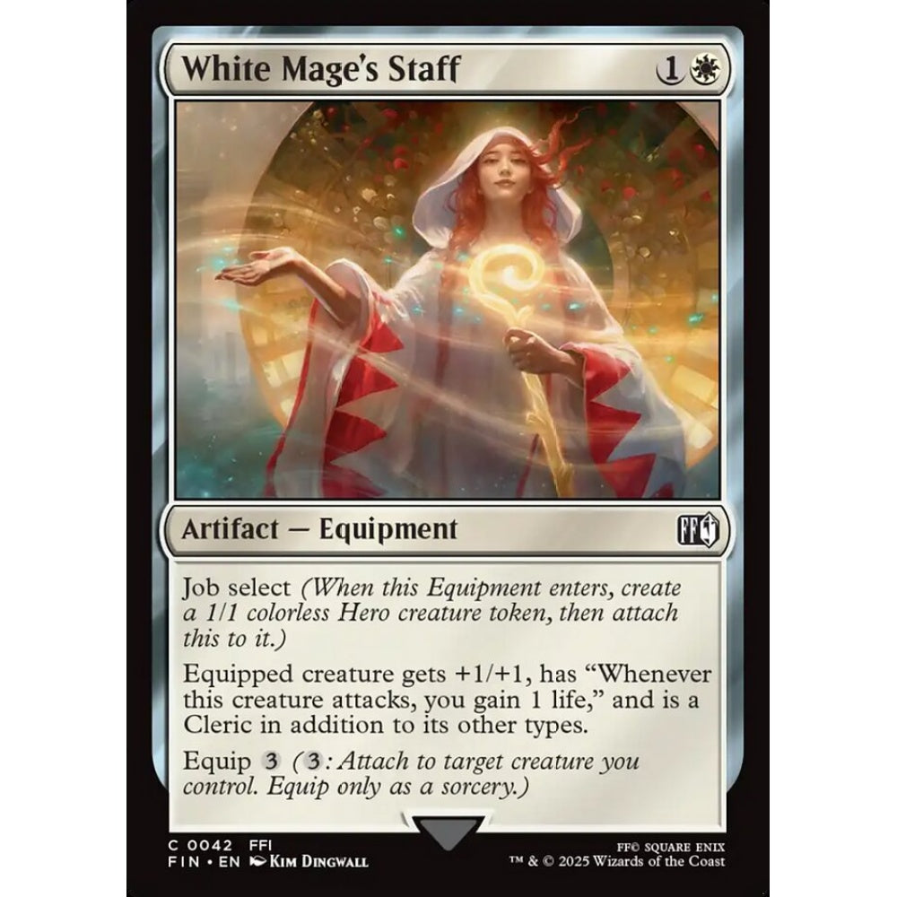 White Mage's Staff common 42 Magic the Gathering Final Fantasy