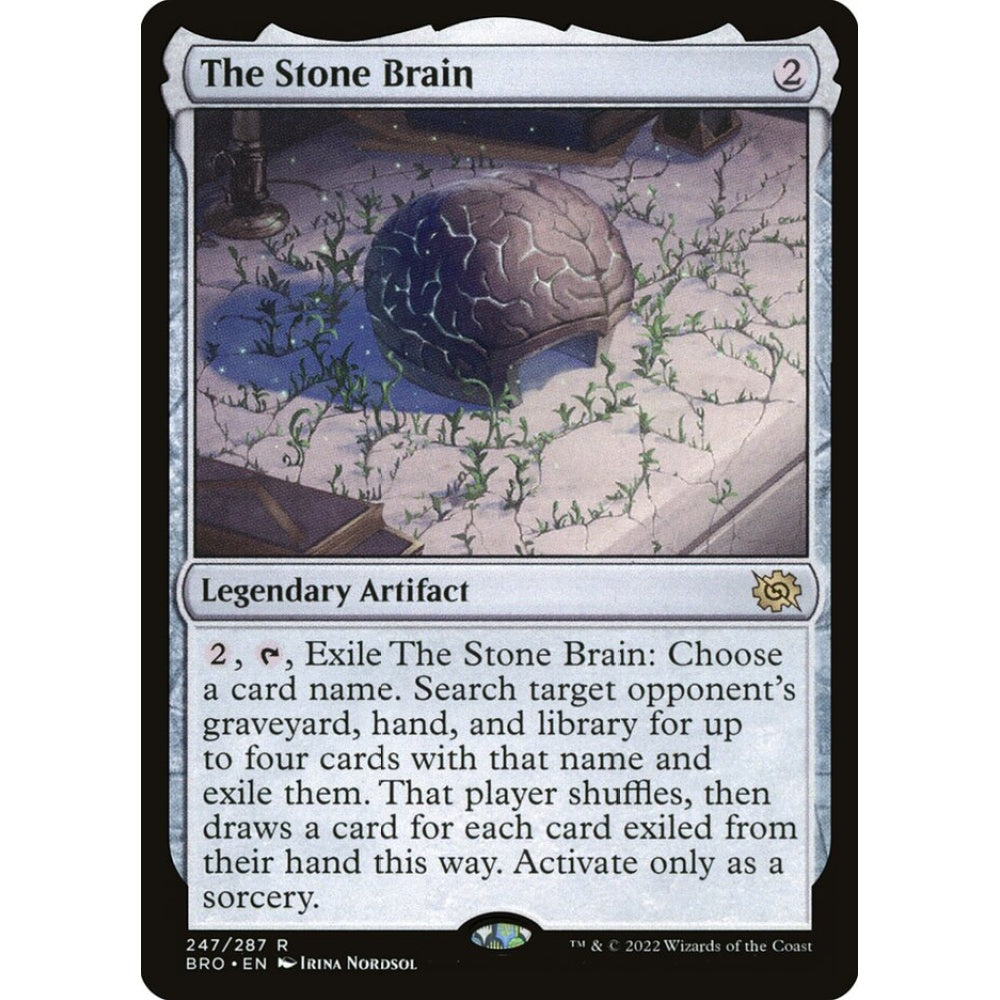 The Stone Brain rare 247 Magic the Gathering The Brothers' War
