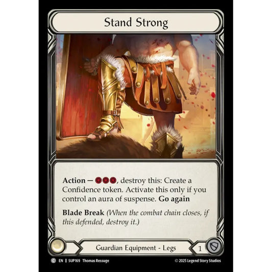 Stand Strong SUP169-CF Common Flesh & Blood Trading Card Game Super Slam in Cold Foil Art