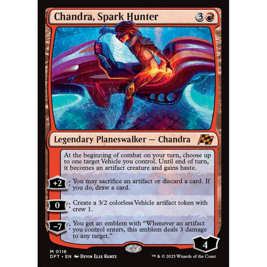 Chandra, Spark Hunter, 116, mythic, Magic: The Gathering, Aetherdrift