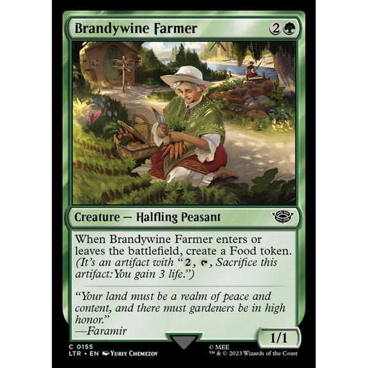 Brandywine Farmer, common, 155, Magic the Gathering, The Lord of the Rings: Tales of Middle-earth