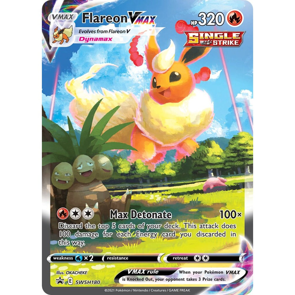 Flareon VMAX Promo SWSH180 Pokemon Card Game Sword & Shield Promos