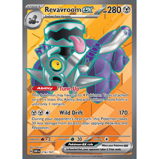 Revavroom ex Full Art 216/197 Pokemon Card Game Obsidian Flames