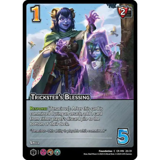 Trickster's Blessing, 20/21, C, UniVersus, Critical Role Vox Machina & Mighty Nein