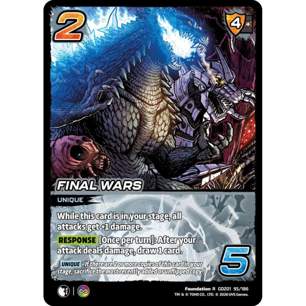Final Wars GDZ01 95/186 GDZ01 Universus Godzilla: Reign of Kaiju Foundation R