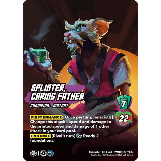 Splinter, Caring Father 207/186 TMNT01 Universus Teenage Mutant Ninja Turtles Character CH-C-ALT