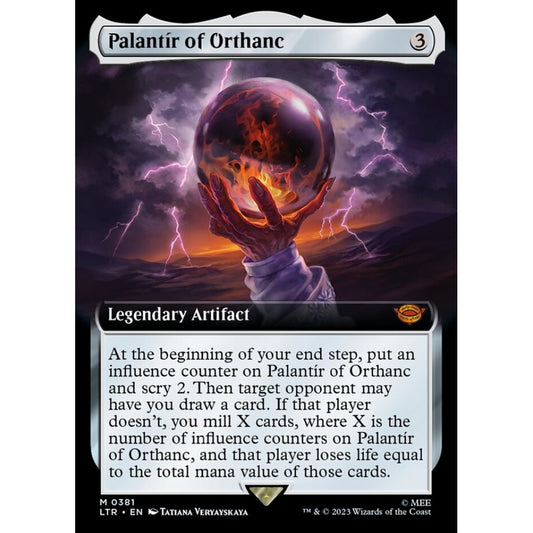 Palantír of Orthanc, mythic, 381, Magic the Gathering, The Lord of the Rings: Tales of Middle-earth