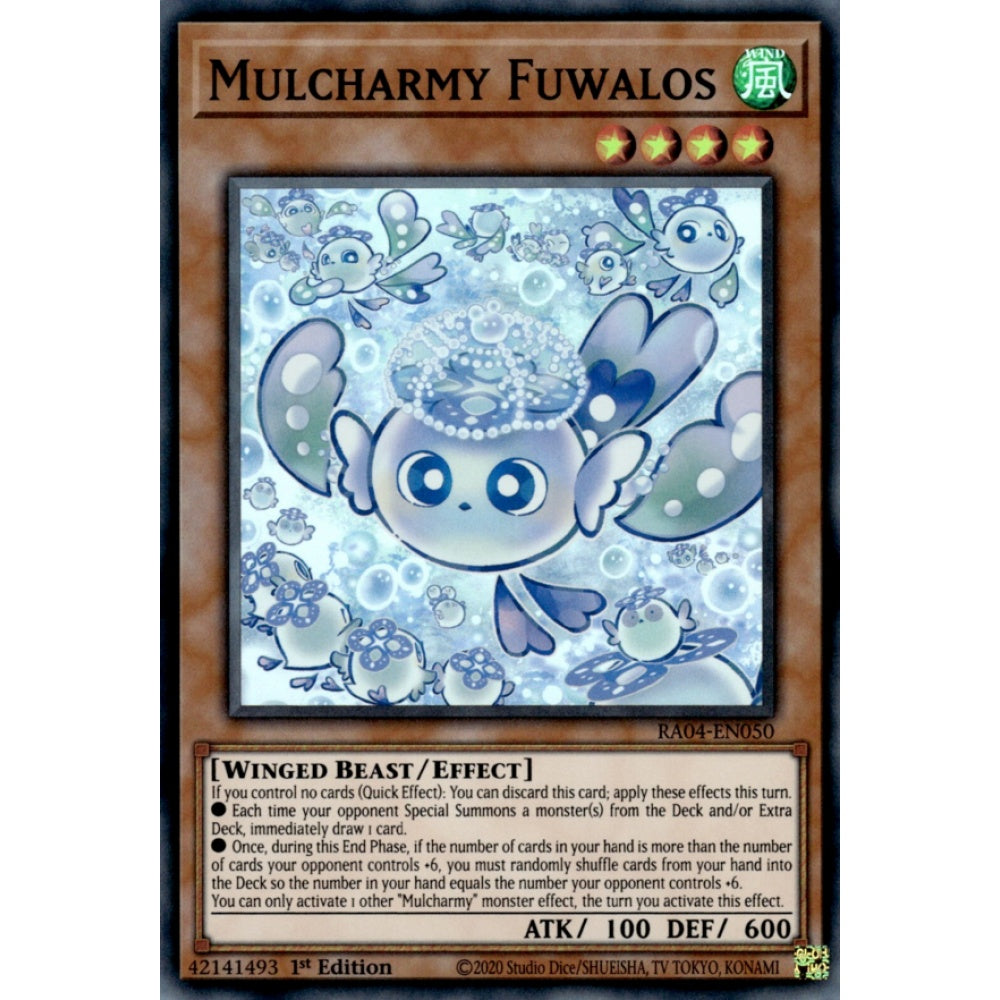 Mulcharmy Fuwalos RA04-EN050 Super Super Rare Yu-Gi-Oh Quarter Century Stampede in Art