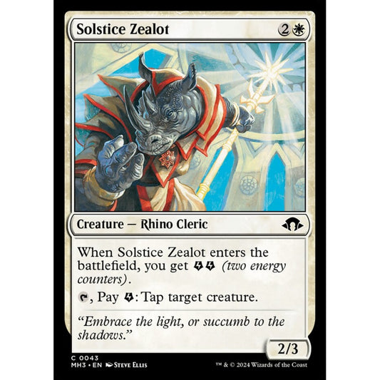Solstice Zealot, 43, common, Magic: The Gathering, Modern Horizons 3