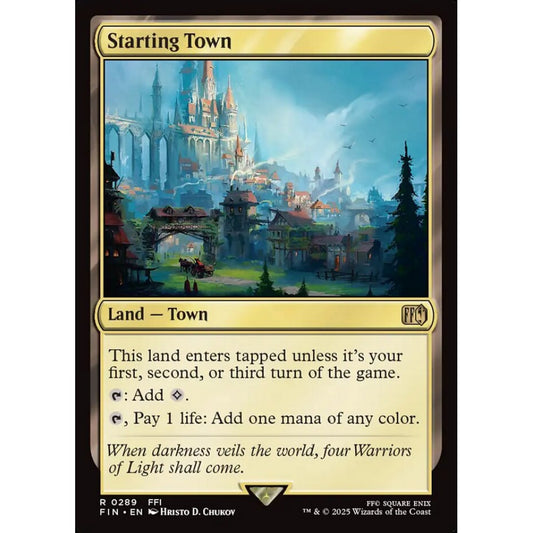 Starting Town rare 289 Magic the Gathering Final Fantasy