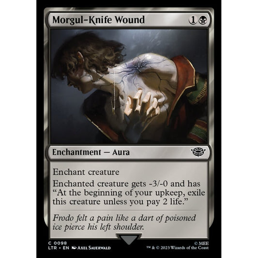 Morgul-Knife Wound, common, 98, Magic the Gathering, The Lord of the Rings: Tales of Middle-earth