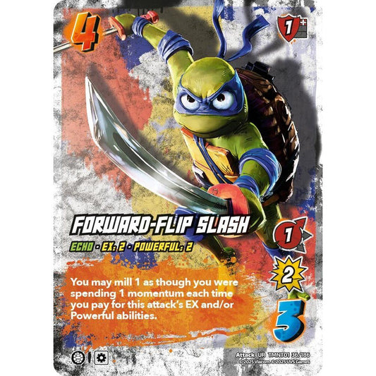 Forward-Flip Slash 36/186 TMNT01 Universus Teenage Mutant Ninja Turtles Attack UR