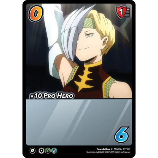 #10 Pro Hero, 87/153, C, UniVersus, MHA06 Jet Burn