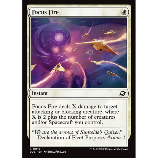 Focus Fire common 18 Magic the Gathering Edge of Eternities