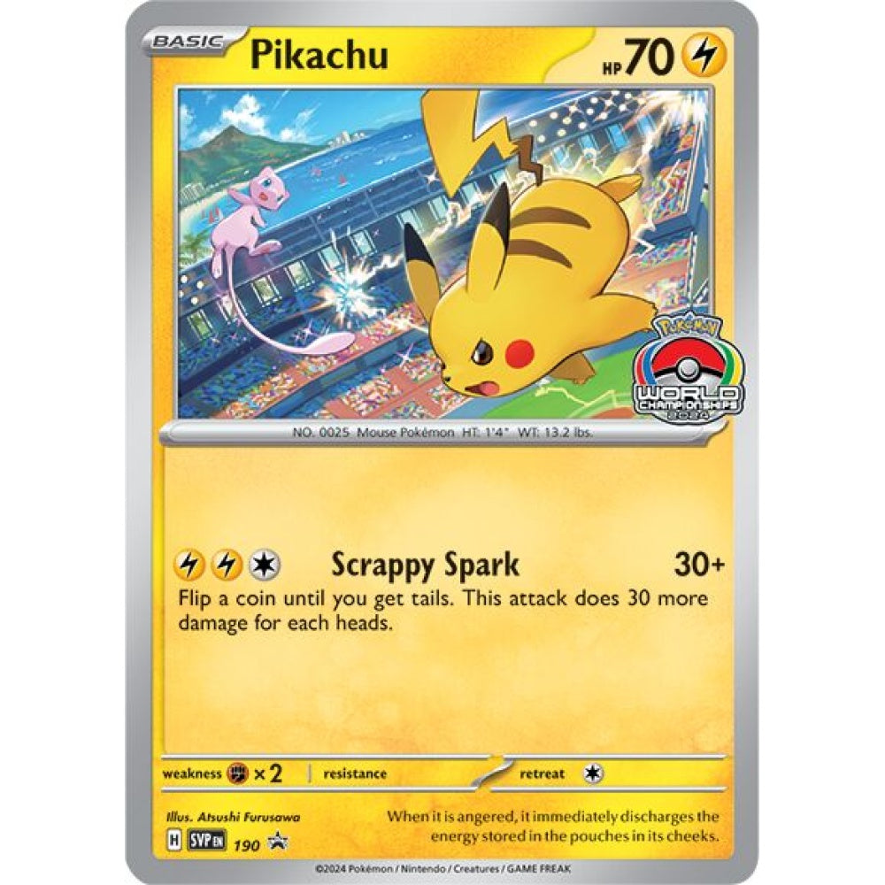 Pikachu Promo 190 Pokemon Card Game Scarlet & Violet Promos