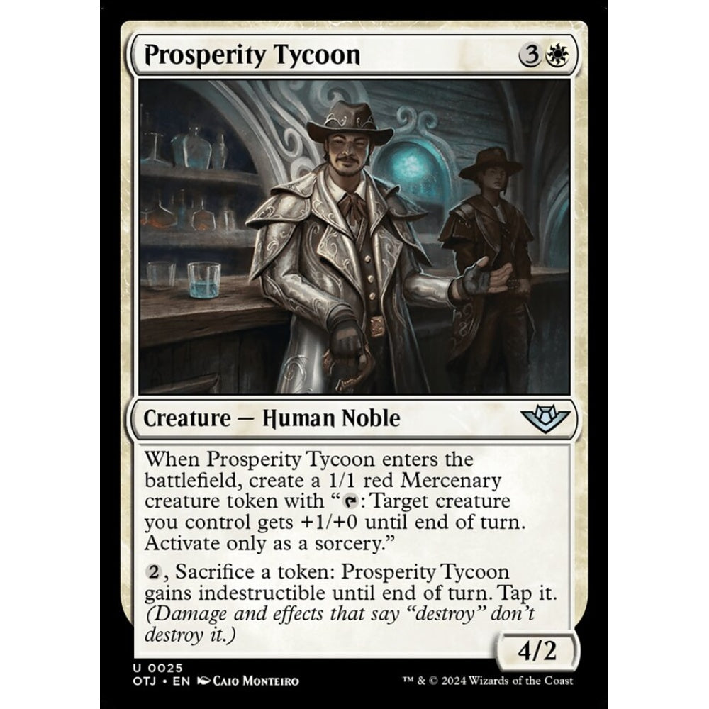 Prosperity Tycoon, 25, uncommon, Magic: The Gathering, Outlaws of Thunder Junction