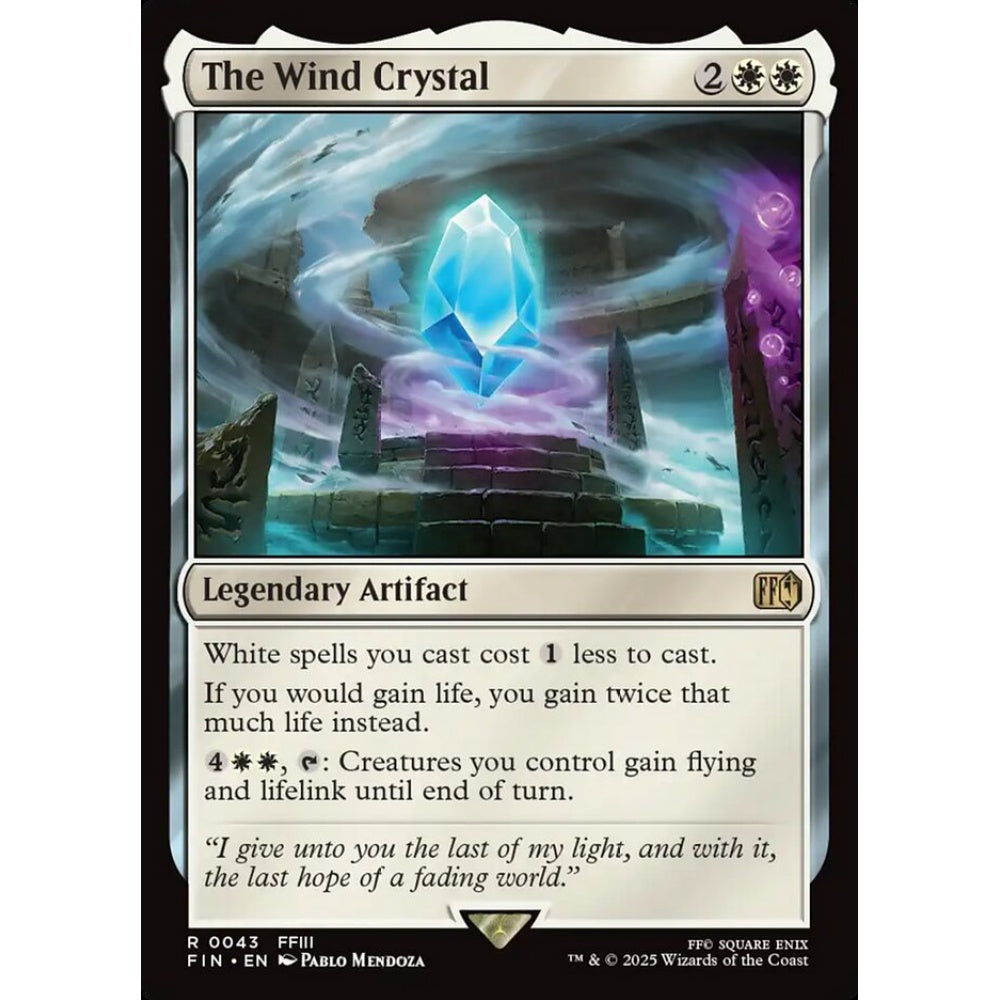 The Wind Crystal rare 43 Magic the Gathering Final Fantasy