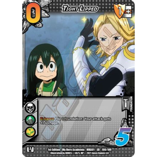 Tight Lipped, 180/180, XR, UniVersus, MHA01 My Hero Academia