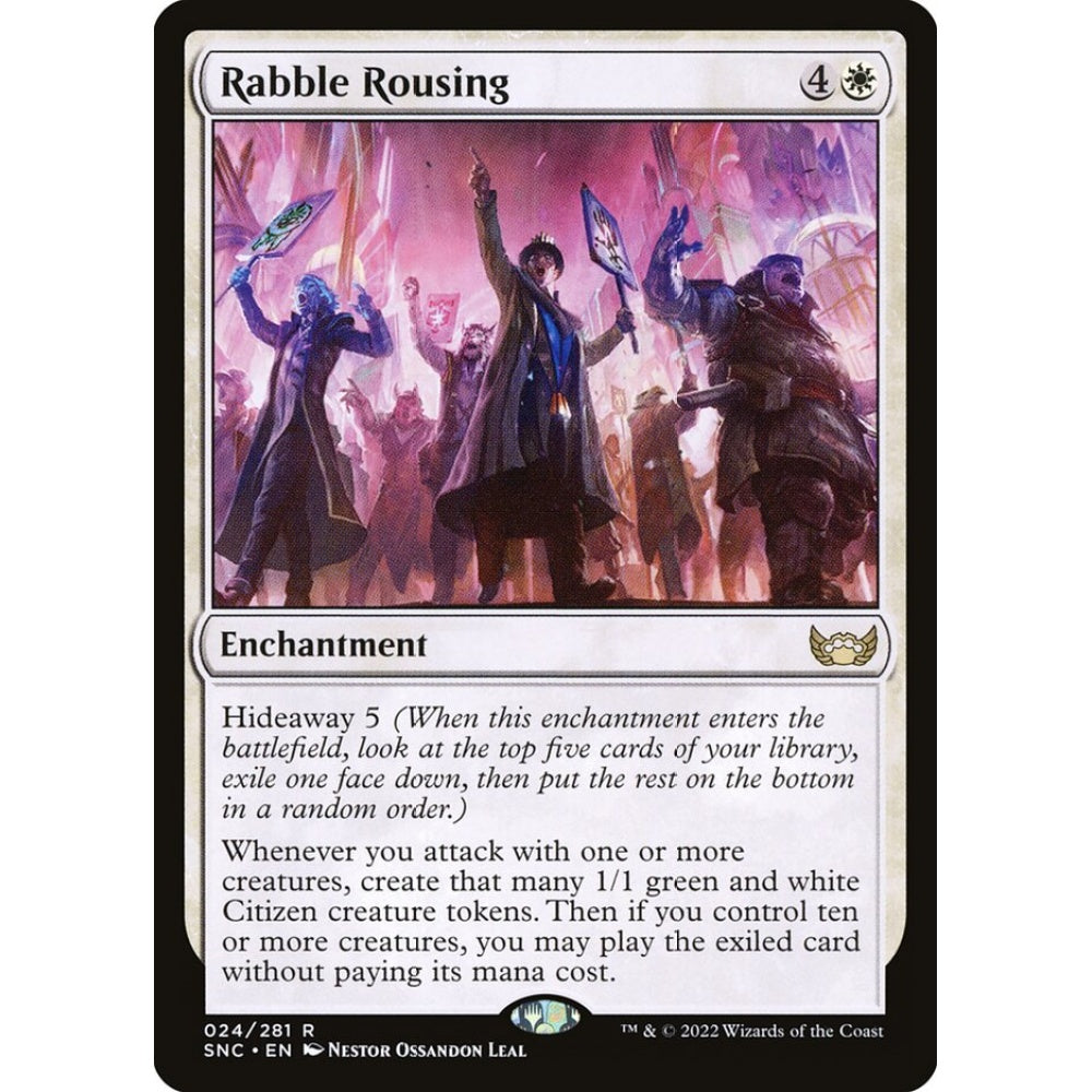 Rabble Rousing rare 24 Magic the Gathering Streets of New Capenna