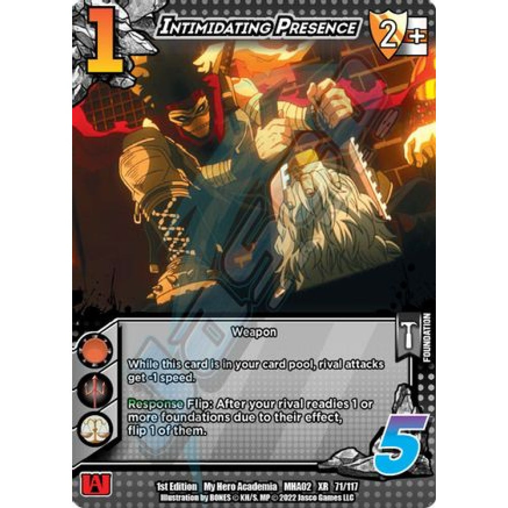 Intimidating Presence, 71/117, XR, UniVersus, MHA02 Crimson Rampage