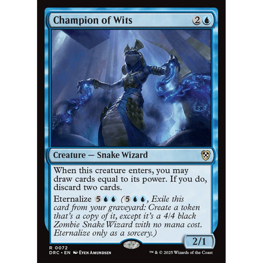 Champion of Wits, 72, rare, Magic: The Gathering, Aetherdrift Commander