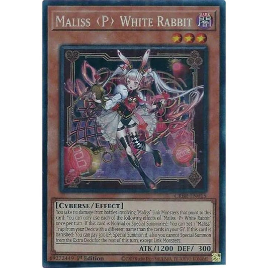 Maliss P White Rabbit (CR) CRBR-EN015 Collector's Rare Yu-Gi-Oh Crossover Breakers