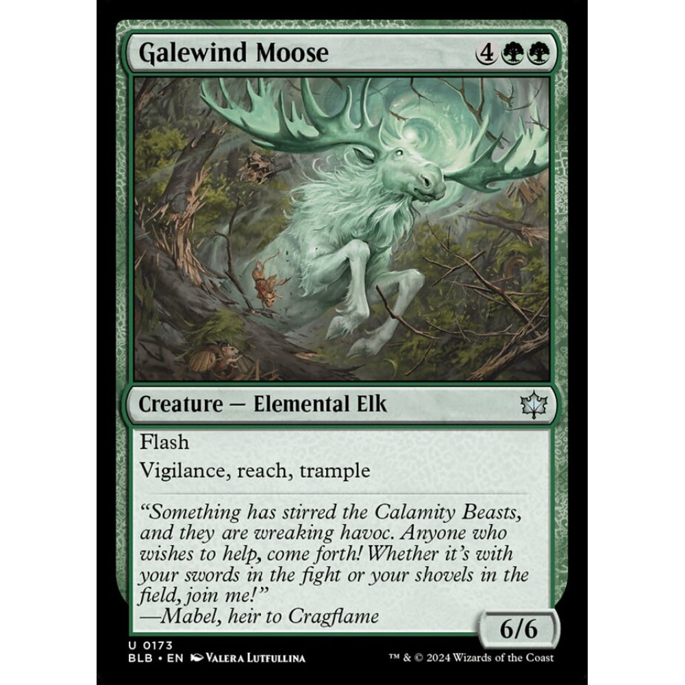 Galewind Moose, 173, uncommon, Magic: The Gathering, Bloomburrow