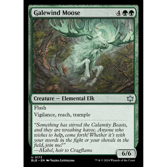 Galewind Moose, 173, uncommon, Magic: The Gathering, Bloomburrow