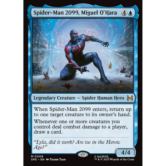 Spider-Man 2099, Miguel O'Hara mythic 8 Magic the Gathering Marvel's Spider-Man Eternal