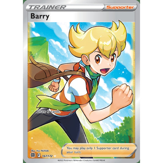 Barry Full Art 167/172 Pokemon Card Game Brilliant Stars