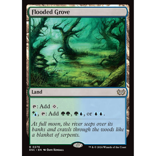 Flooded Grove, 276, rare, Magic: The Gathering, Duskmourn: House of Horror