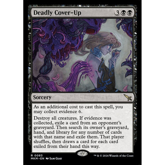 Deadly Cover-Up rare 83 Magic the Gathering Murders at Karlov Manor
