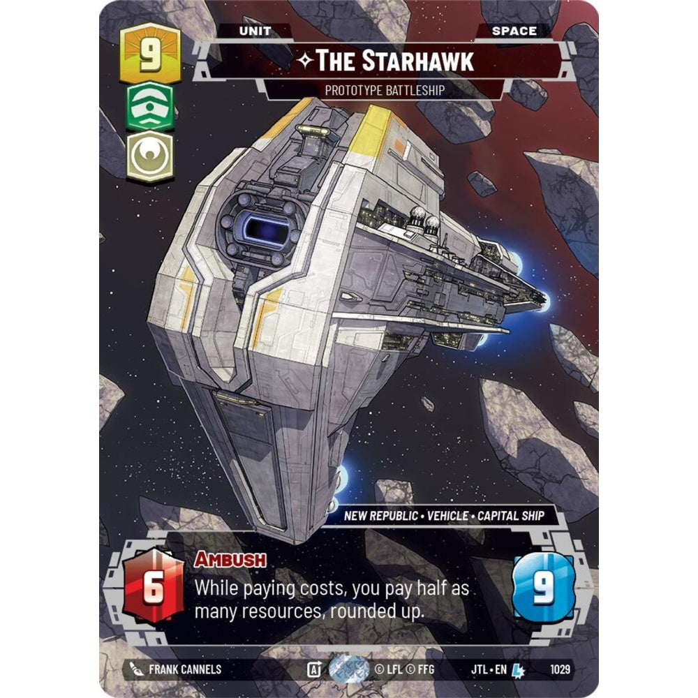 The Starhawk, L, JTL 1029) Prestige, Star Wars Unlimited