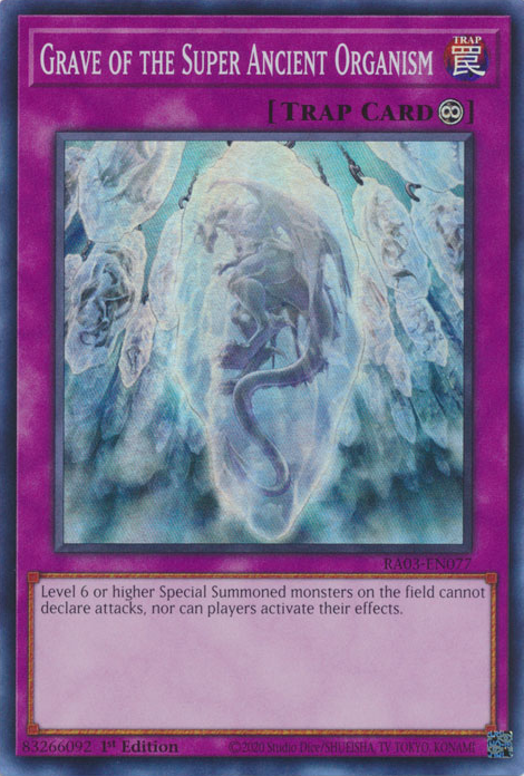 Grave of the Super Ancient Organism RA03-EN077 Collector's Rare Collector's Rare Yu-Gi-Oh Quarter Century Bonanza in Art
