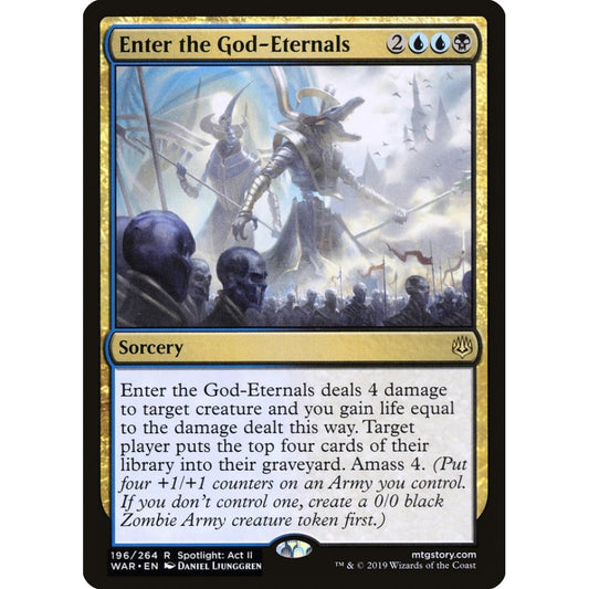 Enter the God-Eternals rare 196 Magic the Gathering War of the Spark