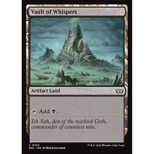 Vault of Whispers, 322, common, Magic: The Gathering, Duskmourn: House of Horror