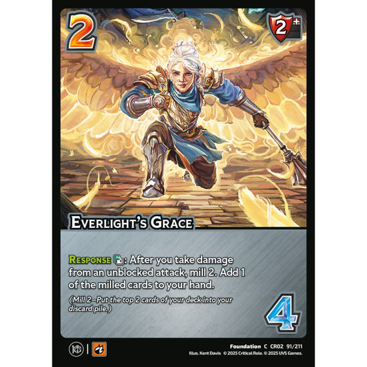 Everlight’s Grace, 91/211, CR02, Universus, Critical Role: Heroes Of Exandria, Foundation, C