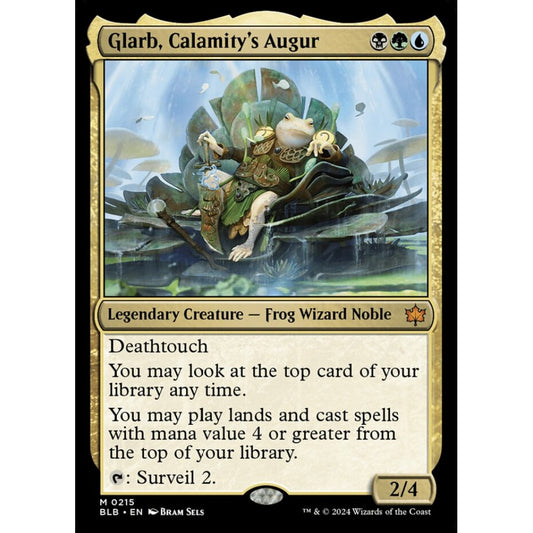 Glarb, Calamity's Augur, 215, mythic, Magic: The Gathering, Bloomburrow