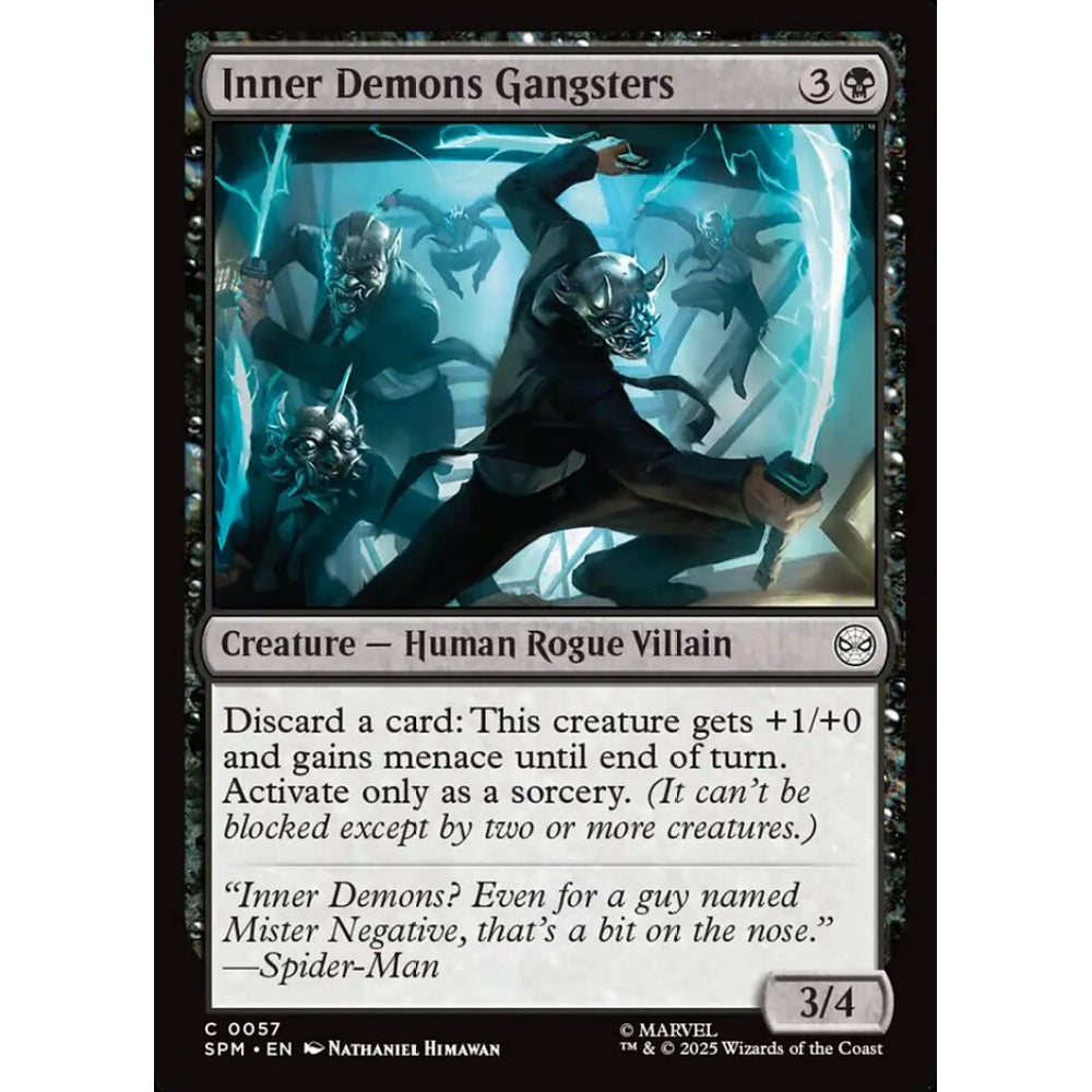 Inner Demons Gangsters common 57 Magic the Gathering Marvel's Spider-Man