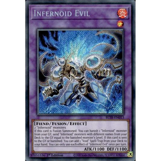 Infernoid Evil BLTR-EN013 Secret Secret Rare Yu-Gi-Oh Battles of Legend: Terminal Revenge in Art