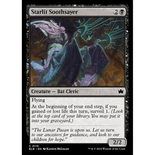 Starlit Soothsayer, 115, common, Magic: The Gathering, Bloomburrow