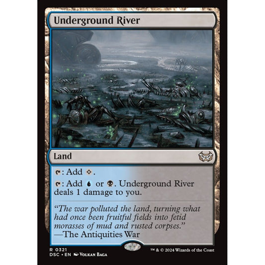 Underground River, 321, rare, Magic: The Gathering, Duskmourn: House of Horror