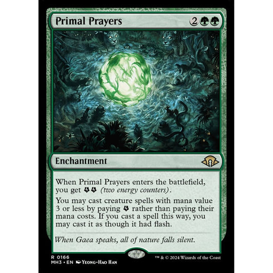 Primal Prayers, 166, rare, Magic: The Gathering, Modern Horizons 3