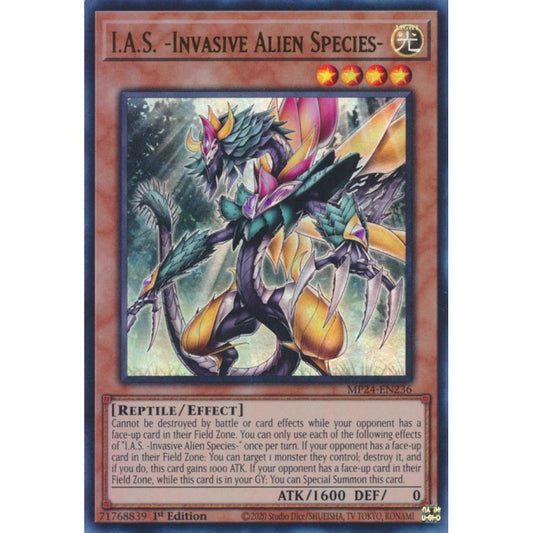I.A.S. -Invasive Alien Species- MP24-EN236 Ultra Ultra Rare Yu-Gi-Oh 25th Anniversary Tin: Dueling Mirrors in Art