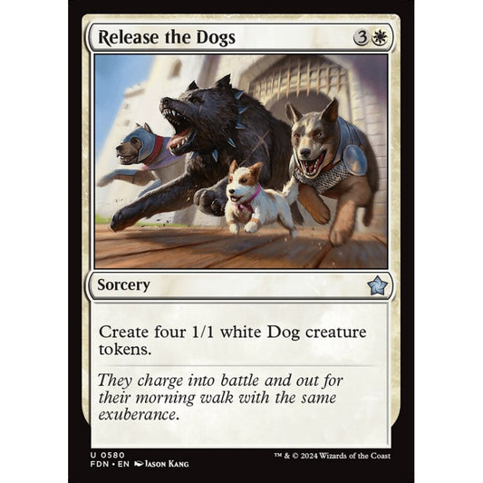 Release the Dogs, 580, uncommon, Magic: The Gathering, Foundations