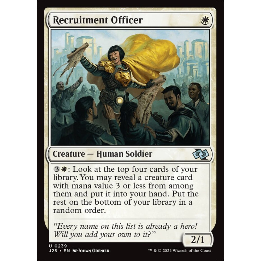 Recruitment Officer, 239, uncommon, Magic: The Gathering, Foundations Jumpstart